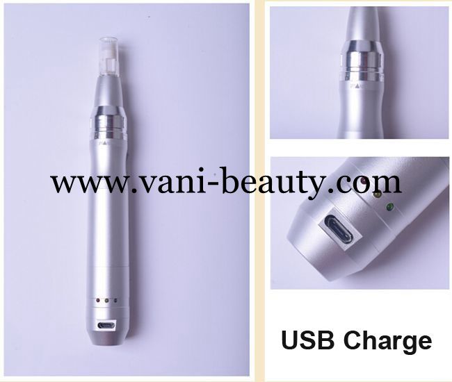 USB Rechargeable Derma Pen Electric Power Supply Micro Needling System, AU018